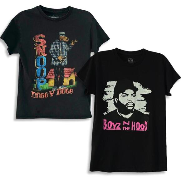 Bundle of Men's Snoop Dogg and Ice Cube Boyz N The Hood Tees - Picture 1 of 7